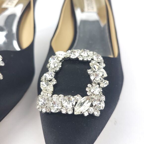 Badgley Mischka Cher Crystal Embellished Pumps Size 9.5 - Picture 5 of 13